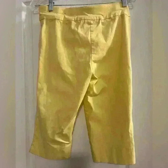 Alfred Dunner Yellow Capris Pants- Size 6P - Picture 5 of 6